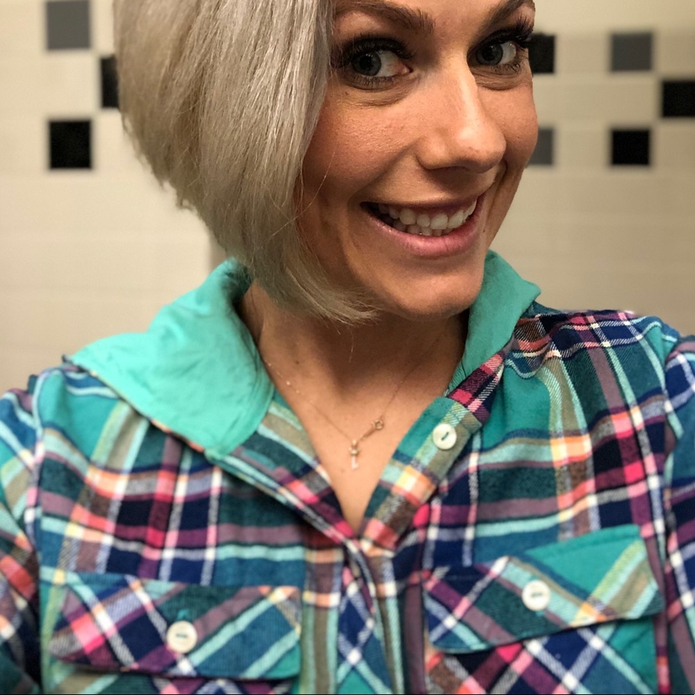 Stylish Flannel Buttonup with Hood